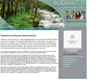 Tablet Screenshot of mckenziefamilypractice.com